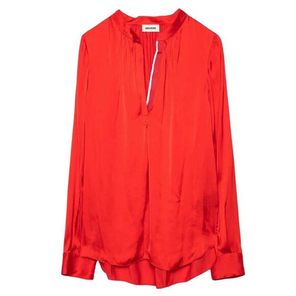 ZADIG & VOLTAIRE Tink Shirt in Red XS - Picture 1 of 11